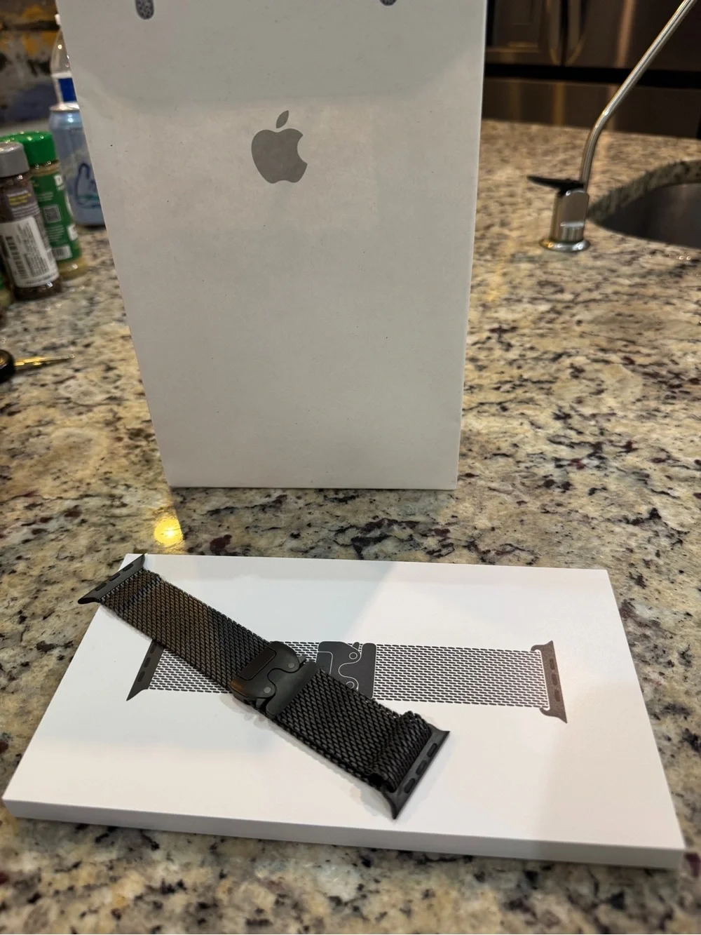 49mm Apple Black Titanium Milanese Loop Medium